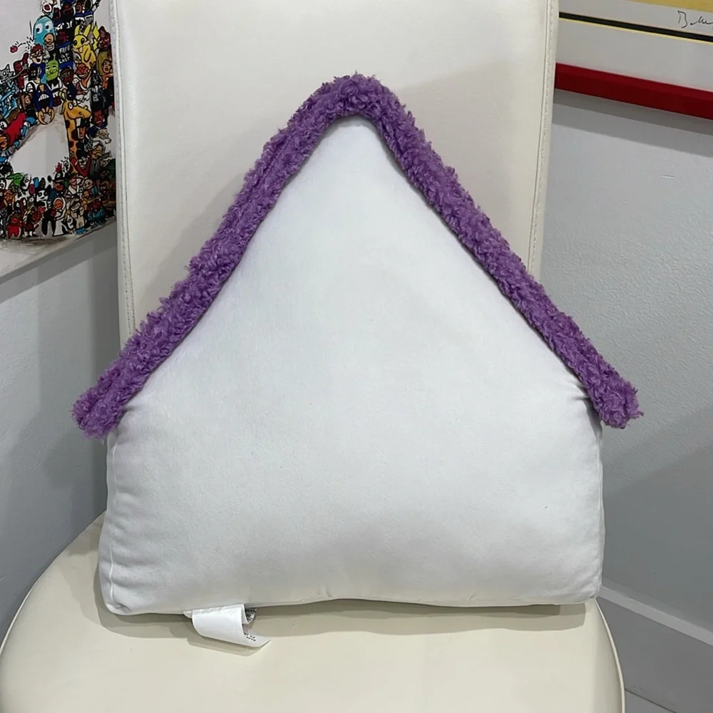 SALE! Purple and Pink Easter Cottage Pillow with Whimsical Design